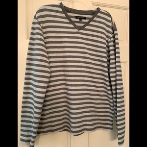 Banana Republic Mens striped heavy weight shirt